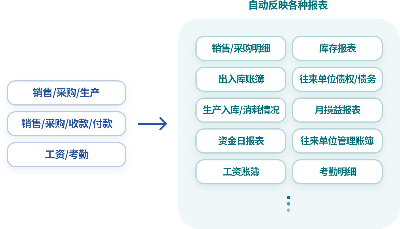 实时查看多样化的报表
